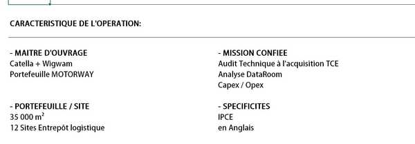 HWay MWay - MW - Caracteristique